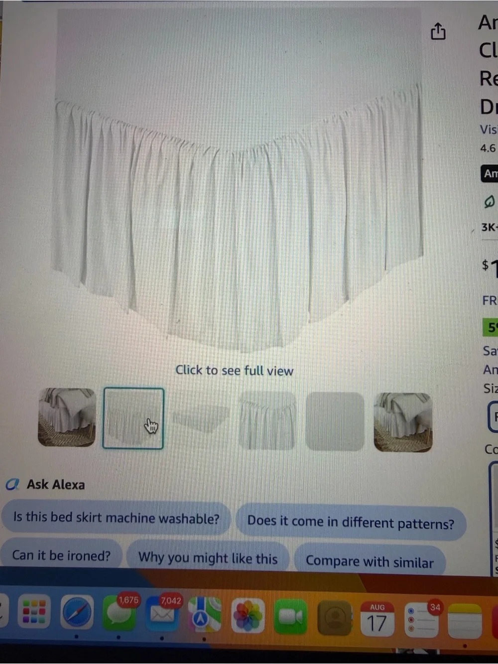 Classic White Bed Skirt with Pleated Hem - Home Bedding